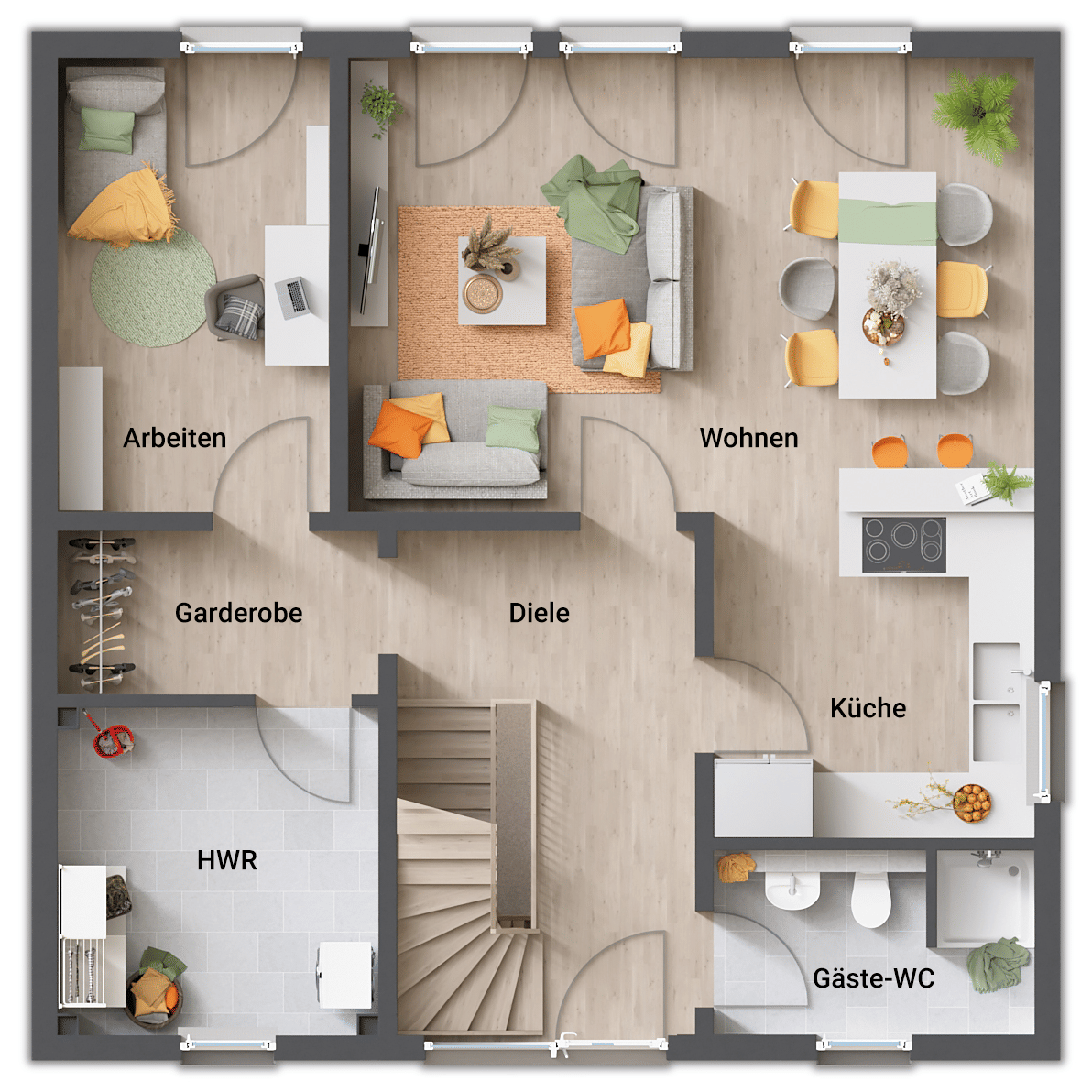 Immobilie in Unterdießen - NEUBAU Ihr neues Familiennest mit 6-Zimmern mit Grundstück am Feldrand  - Bild 4