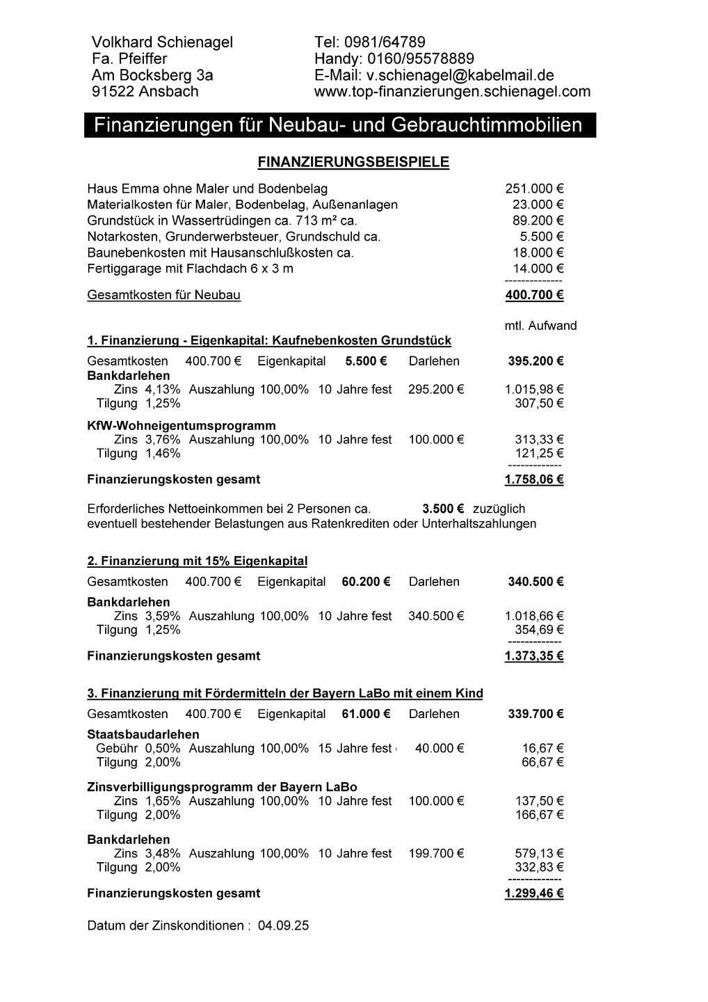 Immobilie in Wassertrüdingen - Jetzt zugreifen! - Neubau Einfamilienhaus zum günstigen Preis in Wassertrüdingen - Bild 4