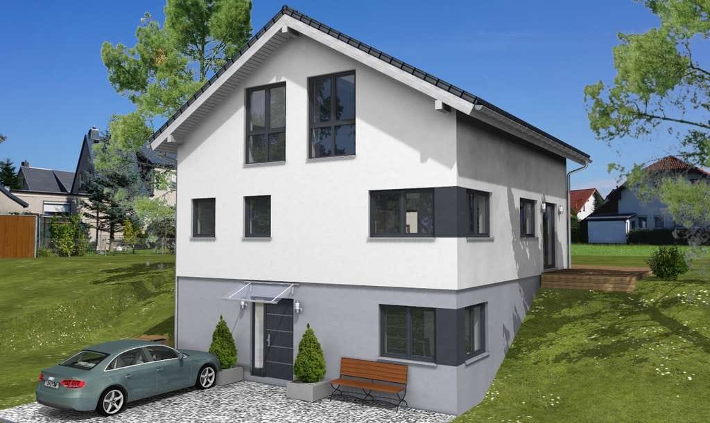 Immobilie in Adelzhausen - Null-Energie-Kosten-Einfamilienhaus optional mit Einliegerwohnung inklusive Grundstück - Bild 0