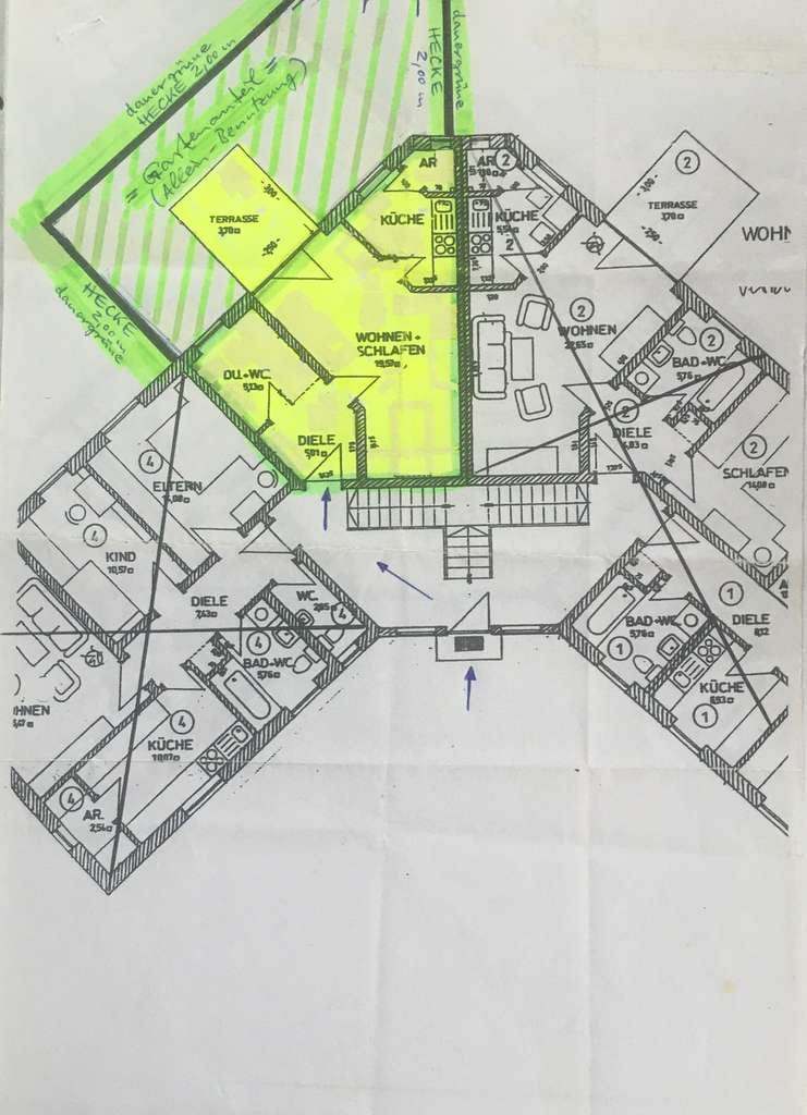 Immobilie in Saal a.d.Donau - Traum-1-Zi.App,40m2 m.Terr/eig.Garten;teilmöbl.;sep.Kü m.Fe.;EBK;frei zum1.9.2026 - Bild 2