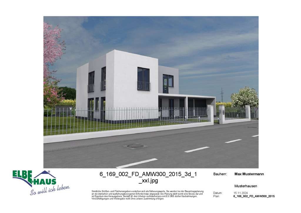 Immobilie in Schornsheim - Modern, Individuell, Massiv; Traumhaus im Bauhaustil! - Bild 0