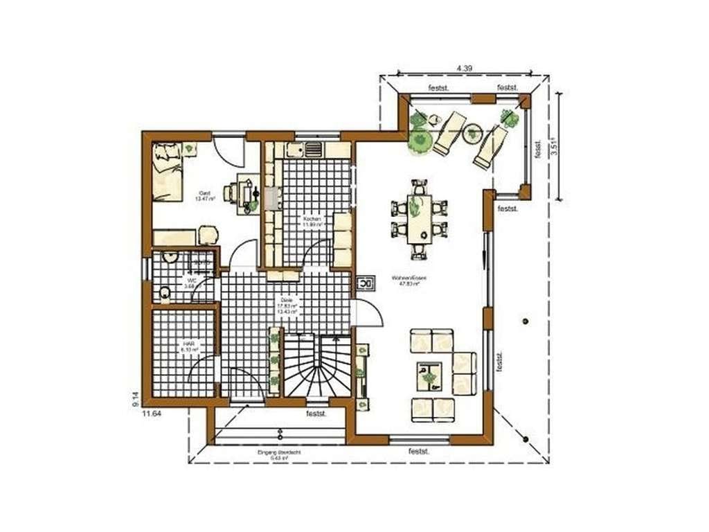 Immobilie in Laberweinting - Bezugsfertiges, attraktives EFH (Chicago) (wie Abb.) incl. Grundstück zzgl. NK - Bild 1