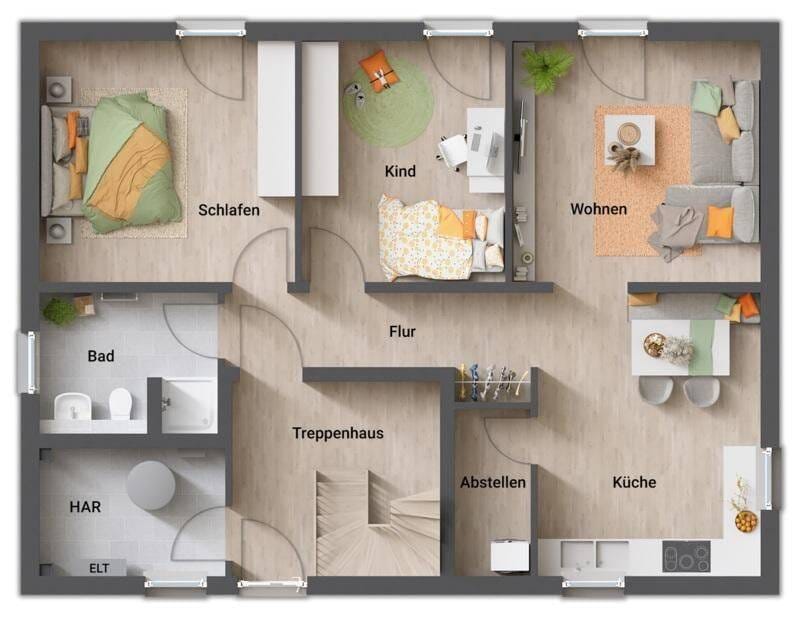 Immobilie in Laubenheim - Zweifamilienhaus: Familien-Förderdarlehen ab 170.000 € - mit Top-Konditionen ab 0,93 % möglich! Jetzt kostenlos informieren Tel. 06333-274888 fü - Bild 4
