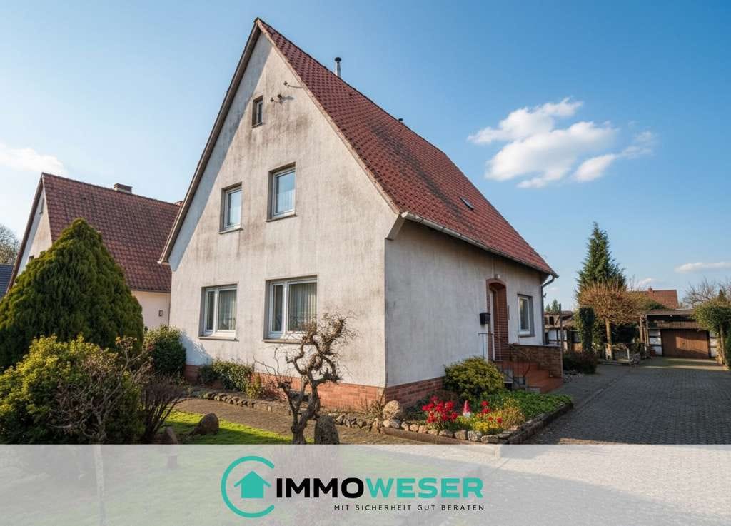 Immobilie in Dörverden - Entwickeln, modernisieren, verwirklichen - Einfamilienhaus mit großem Grundstück - Bild 0