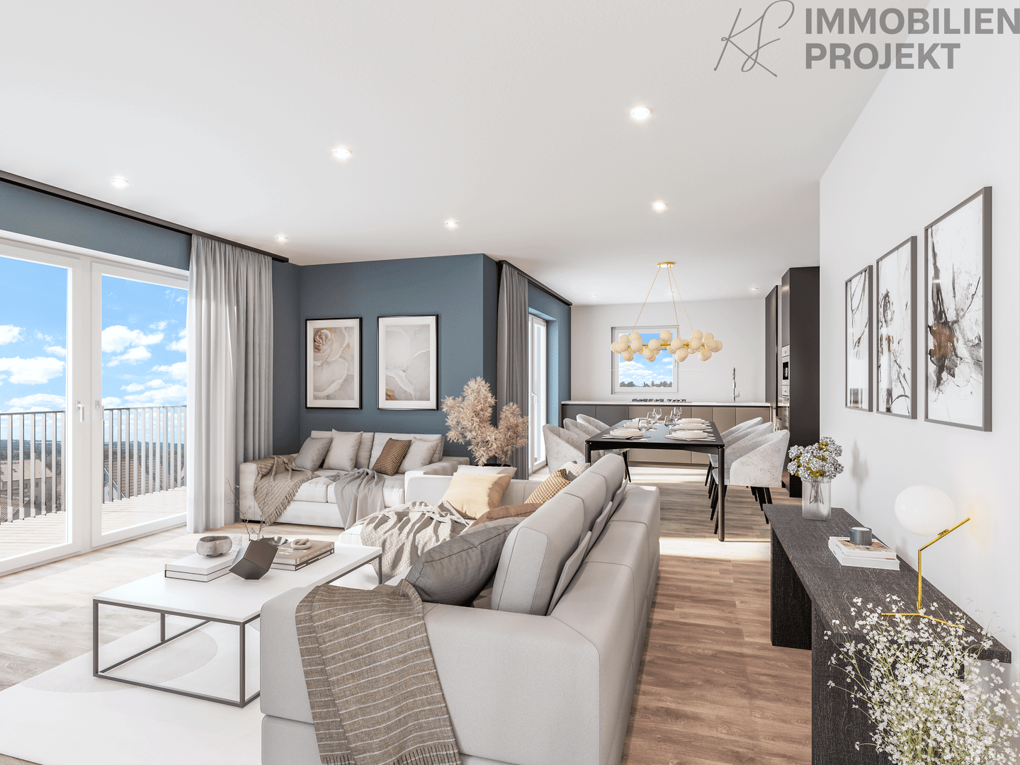 Immobilie in Goldkronach - Penthouse mit 45 m² Dachterrasse & eigener Etage - Wohnen mit Weitblick & Privatsphäre - Bild 0