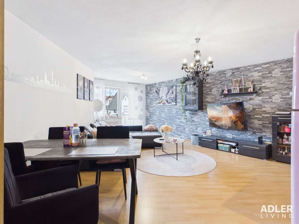 Immobilie in Nufringen - Wohnlich, gepflegt und gut geschnitten: 3,5-Zimmer-Wohnung mit Südbalkon - Bild 1