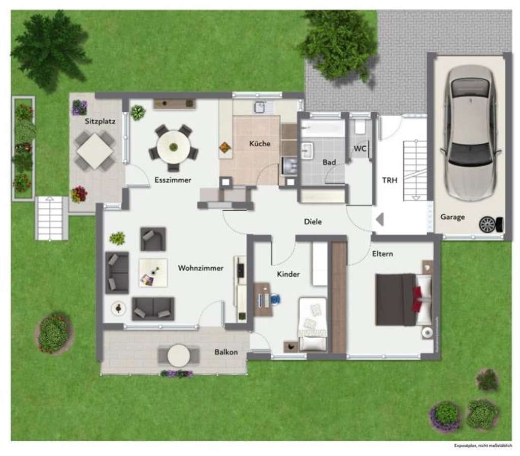 Immobilie in Albershausen - Stattliches freistehendes Einfamilienhaus mit Balkon & Garten in Albershausen! - Bild 1