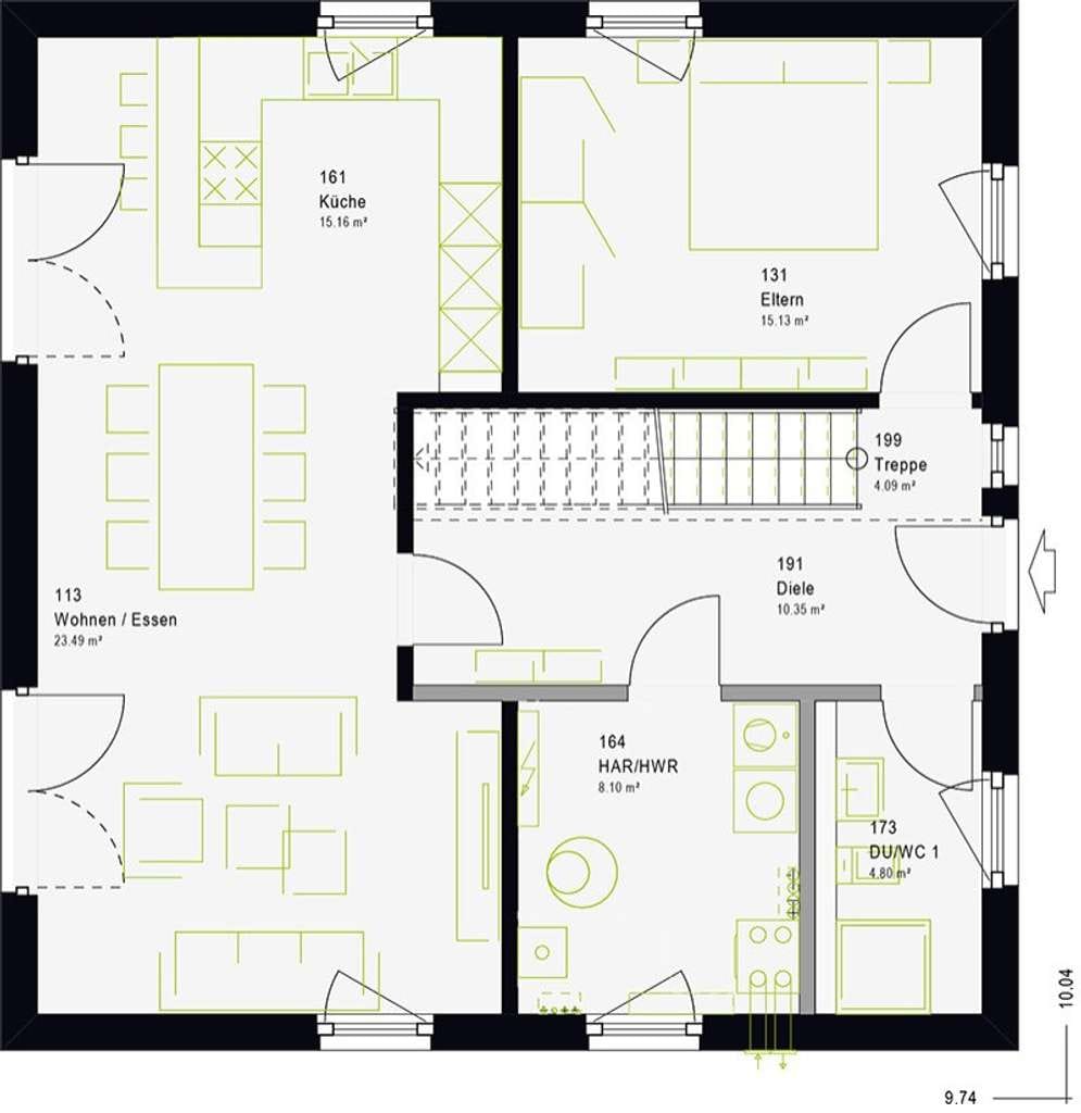 Immobilie in Eibelstadt - Toll aufgeteiltes Einfamilienhaus mit Kamin. Lassen Sie sich begeistern. - Bild 4