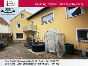 Immobilie in Saulheim - Hübsches Einfamilienhaus mit geschütztem Innenhof und Scheune - Bild 0