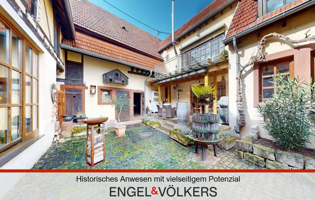 Immobilie in Heuchelheim bei Frankenthal - Historisches Anwesen mit vielseitigem Potenzial - Bild 0