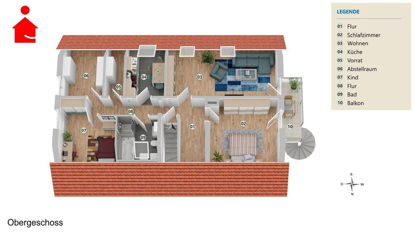 Immobilie in Wettringen - Flexibles Wohnen - EFH oder ZFH mit Garten, Garage & Vollkeller - Bild 4