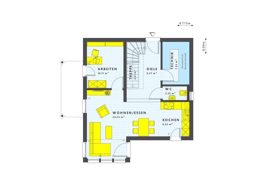 Immobilie in Weisweil - Im Kaiserstuhl wohnen  - in Weisweil nur mit LivingHaus mit realem Grundstück und schöner Aussicht! - Bild 1