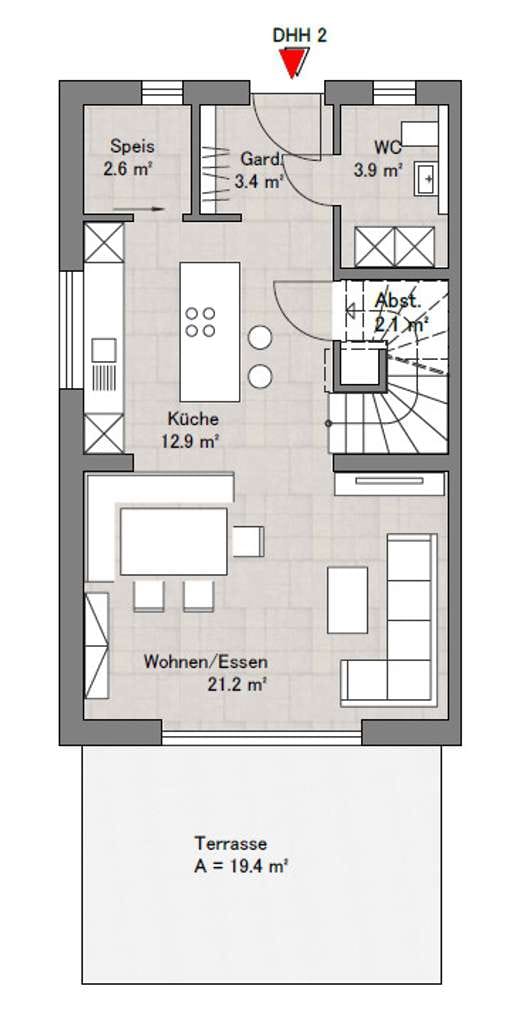 Immobilie in Haunsheim - Das perfekte Zuhause - Neubau-Doppelhaushälfte mit KFW-55-Standard in Haunsheim! - Bild 3