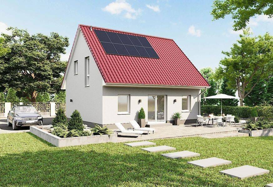Immobilie in Ursberg - Grundstückskauf und Neubau 4-Zimmer-Massivhaus - Bild 0