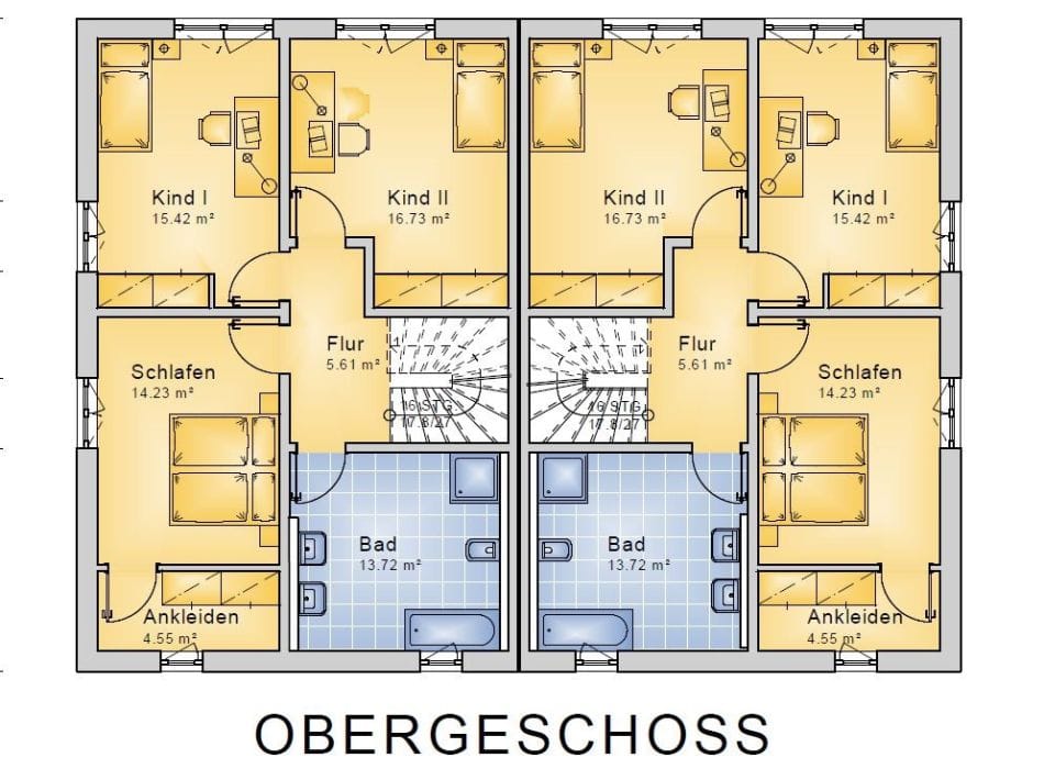 Immobilie in Schmidmühlen - RH490a Neubau von Doppelhaushälften im Nato-Model / ca. 15 km westlich Schwandorf - Bild 1