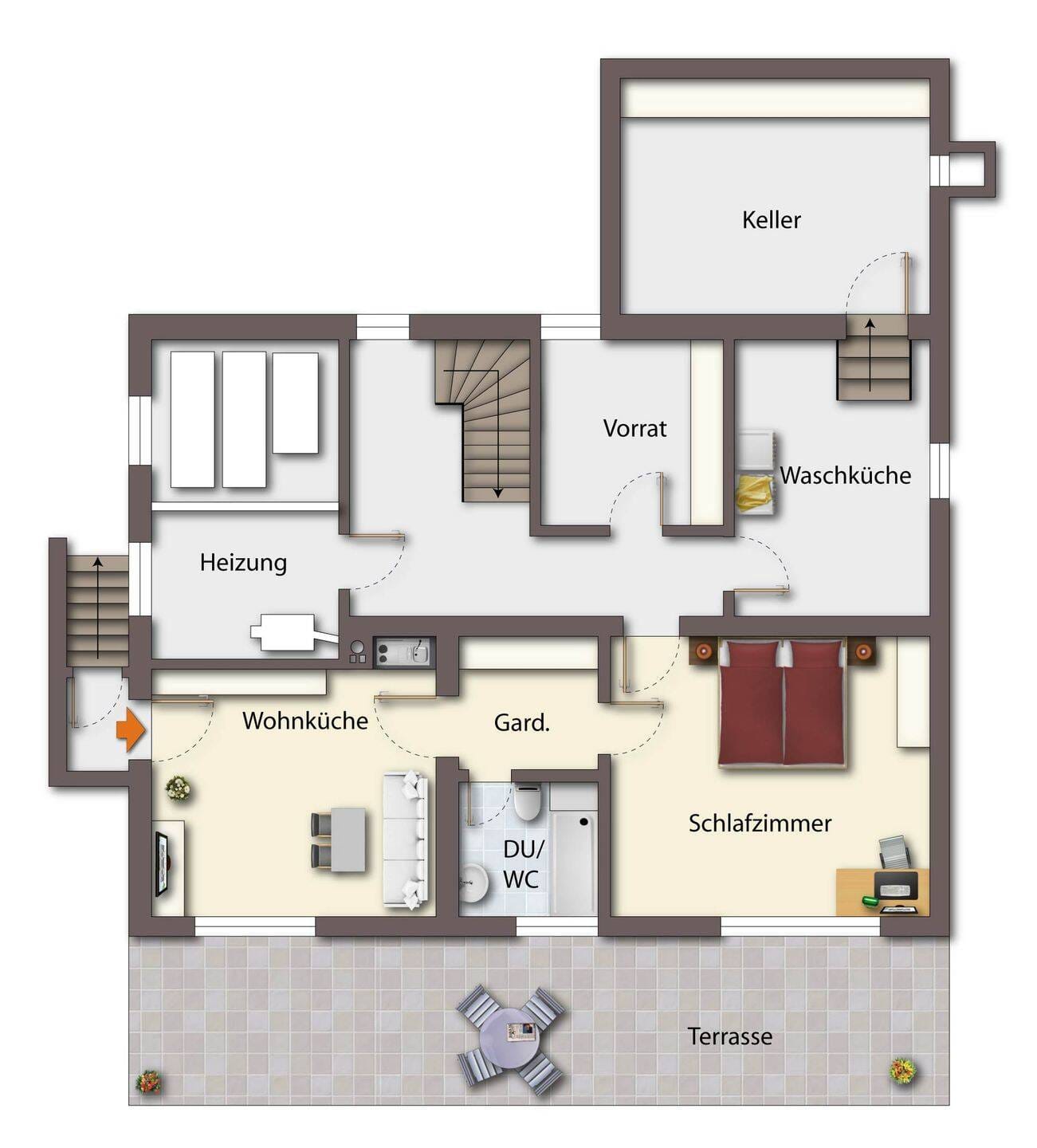 Immobilie in Ertingen - Einfamilienhaus mit Einliegerwohnung - Bild 3