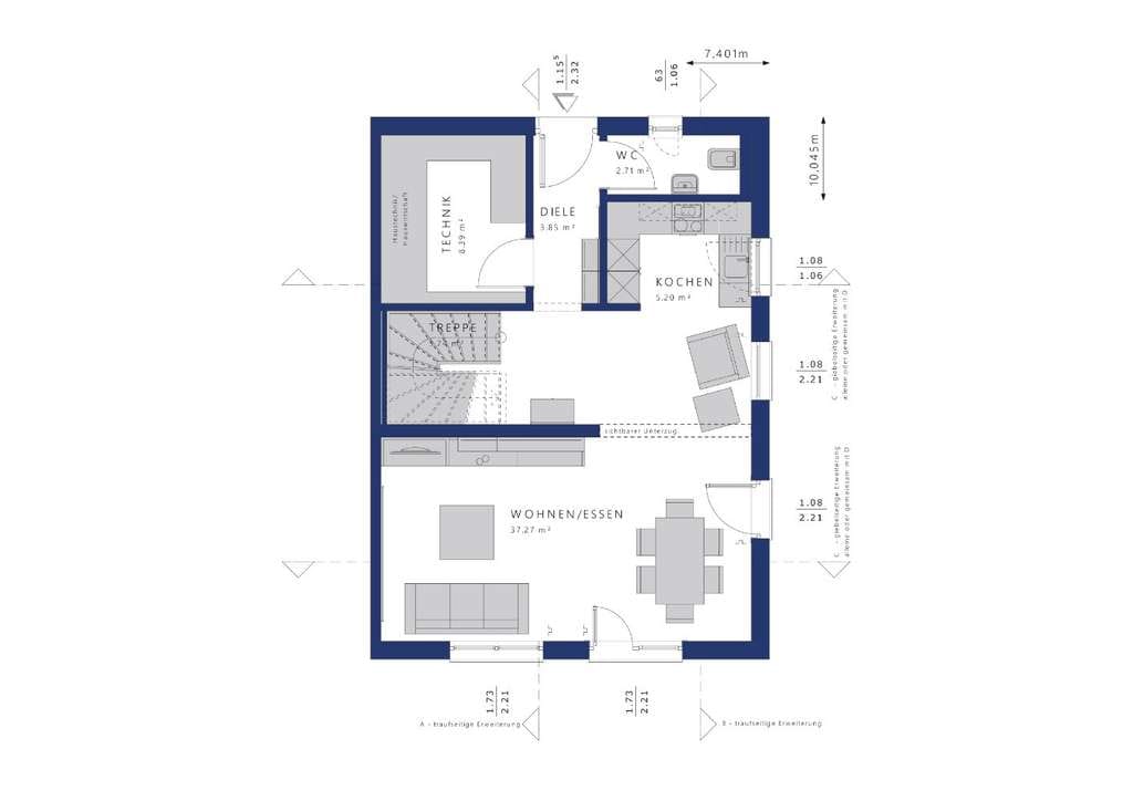 Immobilie in Kranzberg - Regional verwurzelt - Doppelhaushälfte in Kranzberg für Ihr neues Zuhause - Bild 3