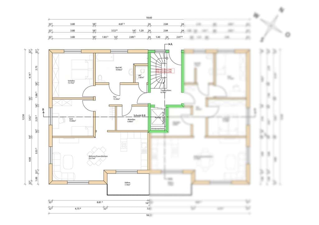 Immobilie in Schwarzach - Neuwertiges Wohnen ohne Barrieren – großzügige 3,5-Zimmer-Wohnung mit sonnigem Balkon und Garage - Bild 3