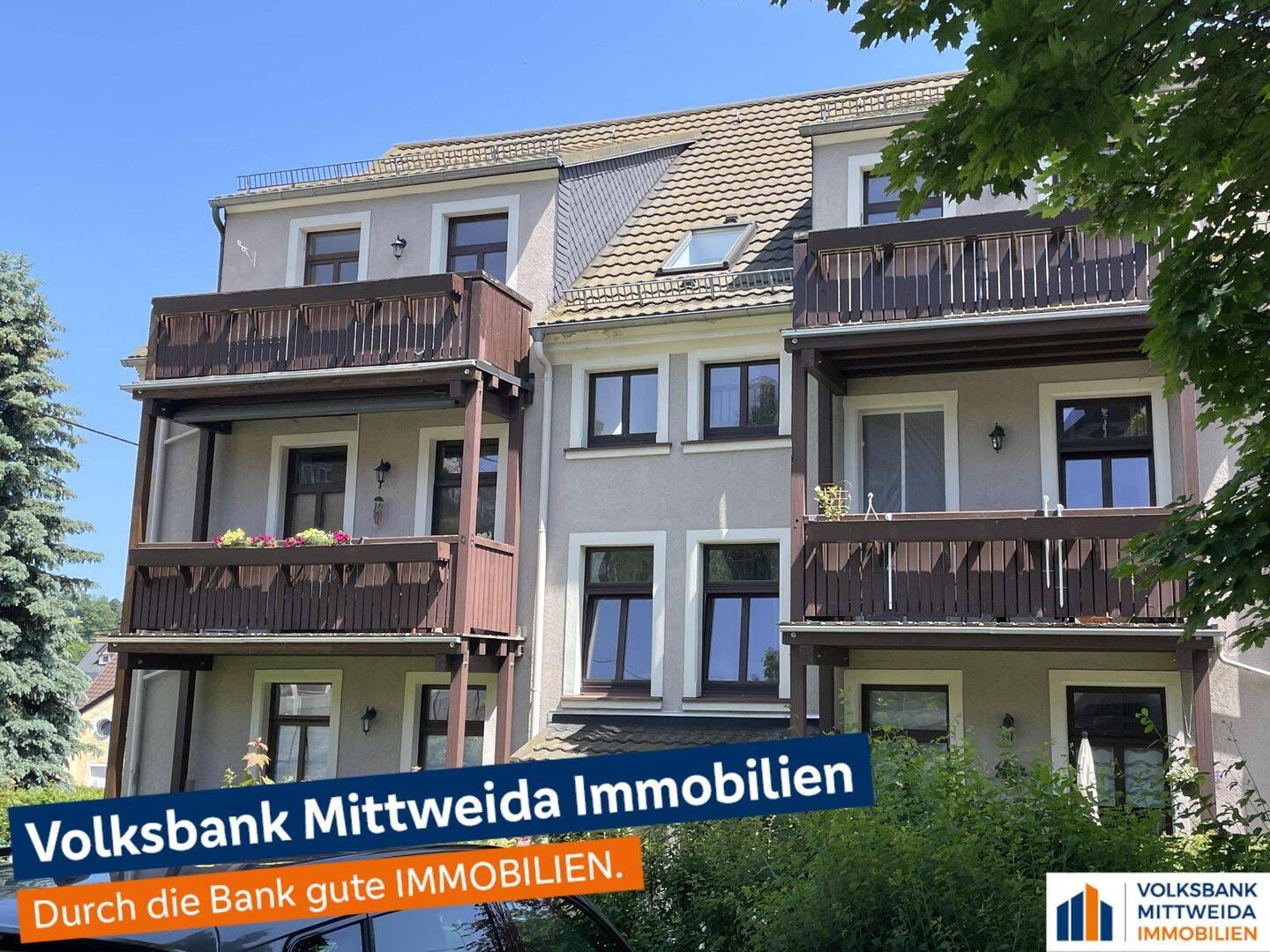 Immobilie in Bärenstein - EIGENTUM statt Miete - schöne Maisonette-Wohnung mit Balkon, Garage und Stellplatz! - Bild 0