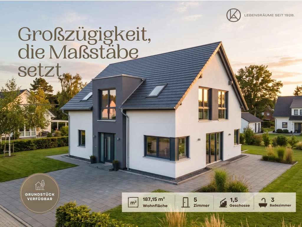 Immobilie in Ascheffel - Wohnen mit Weitblick - anspruchsvolle Architektur in Ascheffel - Bild 0