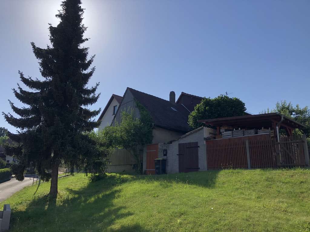 Immobilie in Großschwabhausen - Großschwabhausen : Ländliche Idylle vor den Toren Jenas - Bauernhaus mit Garten, Nebengelaß + Garage - Bild 0