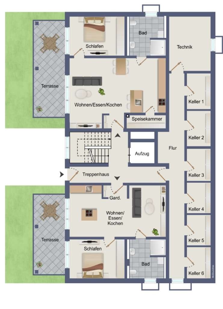 Immobilie in Bürgstadt - Frühlingserwachen und Neubeginn in Ihrer barrierefreien      2-Zimmer-ETW mit eigenem Garten! - Bild 2