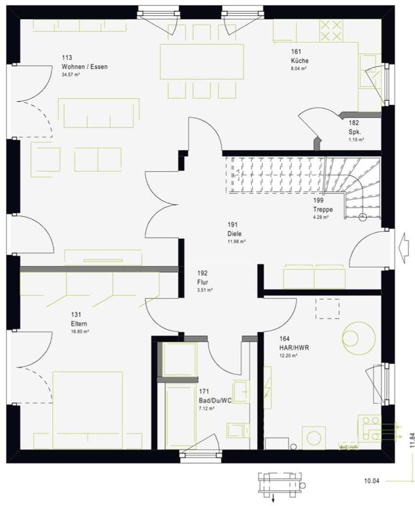 Immobilie in Balge - Ihr neues Zuhause in Mehlbergen: 179 m², 6 Zimmer, KfW 55 - Bild 4