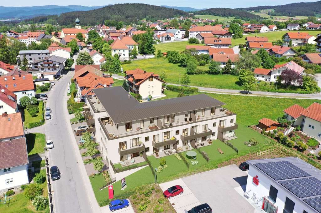 Immobilie in Ruhmannsfelden - Sonnen im eigenen Garten. Traumhafte Eckwohnung mit Süd-West-Terrasse - Bild 0