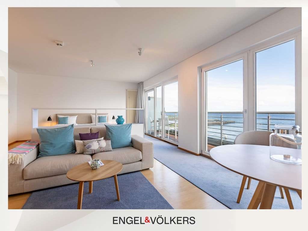 Immobilie in Helgoland - Helgoland: Einzimmerwohnung mit Meerblickbalkon im "atoll ocean resort" - Bild 0