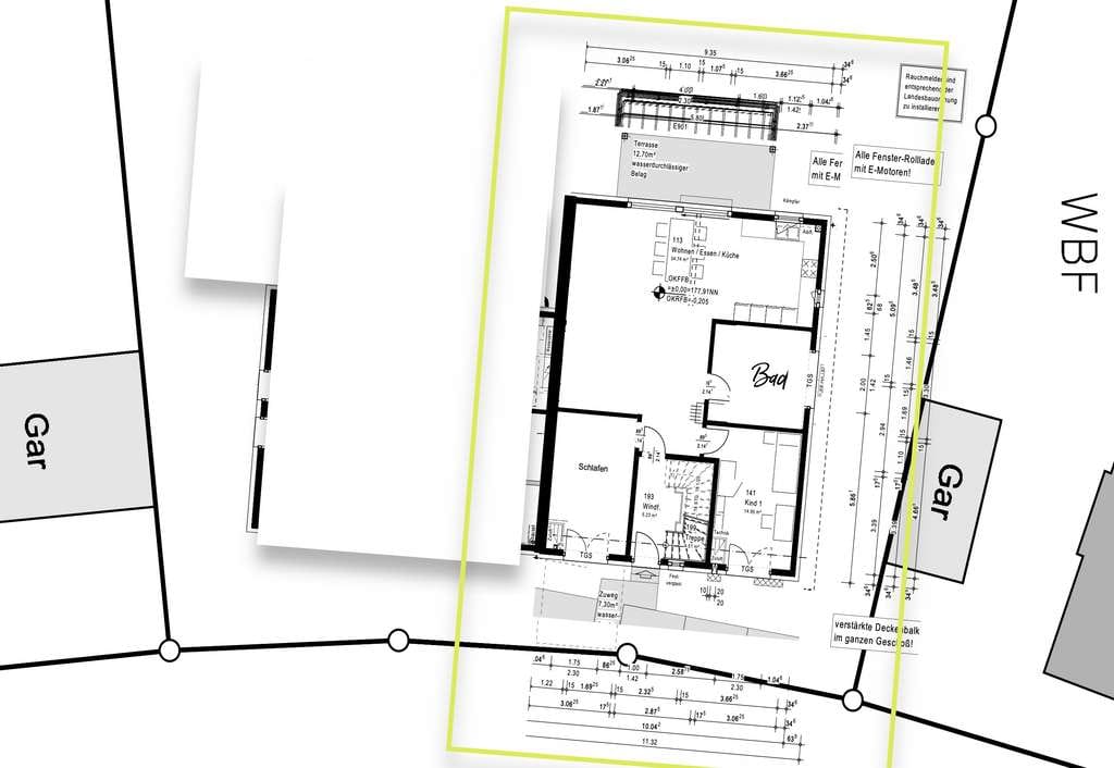 Immobilie in Riegel - Bauplatz inklusive!  EG Wohnung mit ebenerdigem Garten-Zugang - Bild 2
