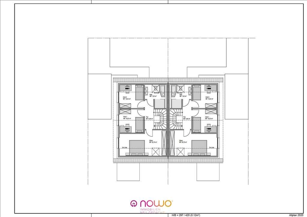 Immobilie in Weyhausen - KfW-40 Neubau Doppelhaus inkl. Grundstück zu einem fairen Preis. Ihre Wünsche noch umsetzbar. - Bild 3