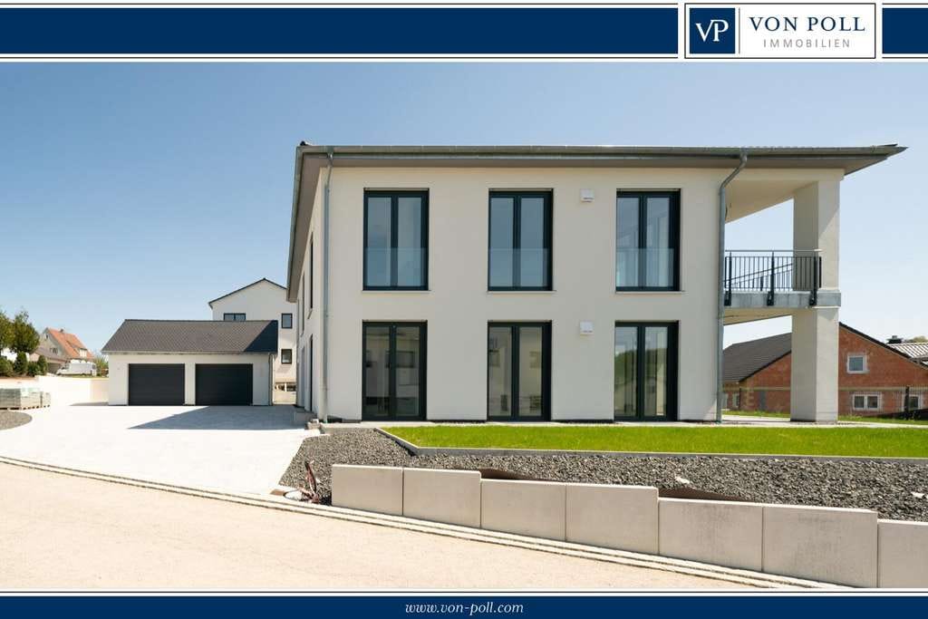 Immobilie in Monheim - Ankommen, durchatmen, genießen: Neues Einfamilienhaus mit Einliegerwohnung, Garten und Doppelgarage - Bild 0