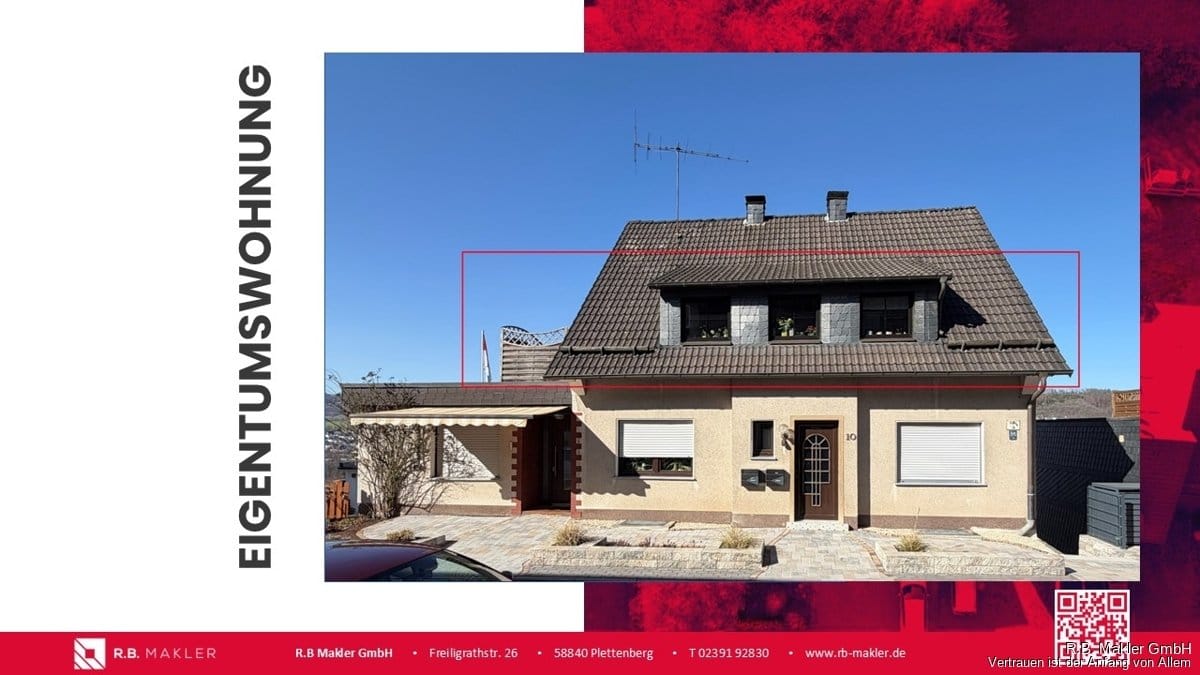 Immobilie in Plettenberg - R.B. Makler: Charmante 3-Zimmer-Wohnung mit Entwicklungspotenzial! Ihre perfekte Kapitalanlage! - Bild 0