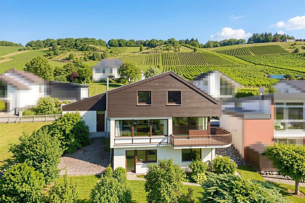 Immobilie in Neumagen-Dhron - Neumagen-Dhron: schönes Einfamilienhaus mit Traumausblick & großen Räumen - Bild 1