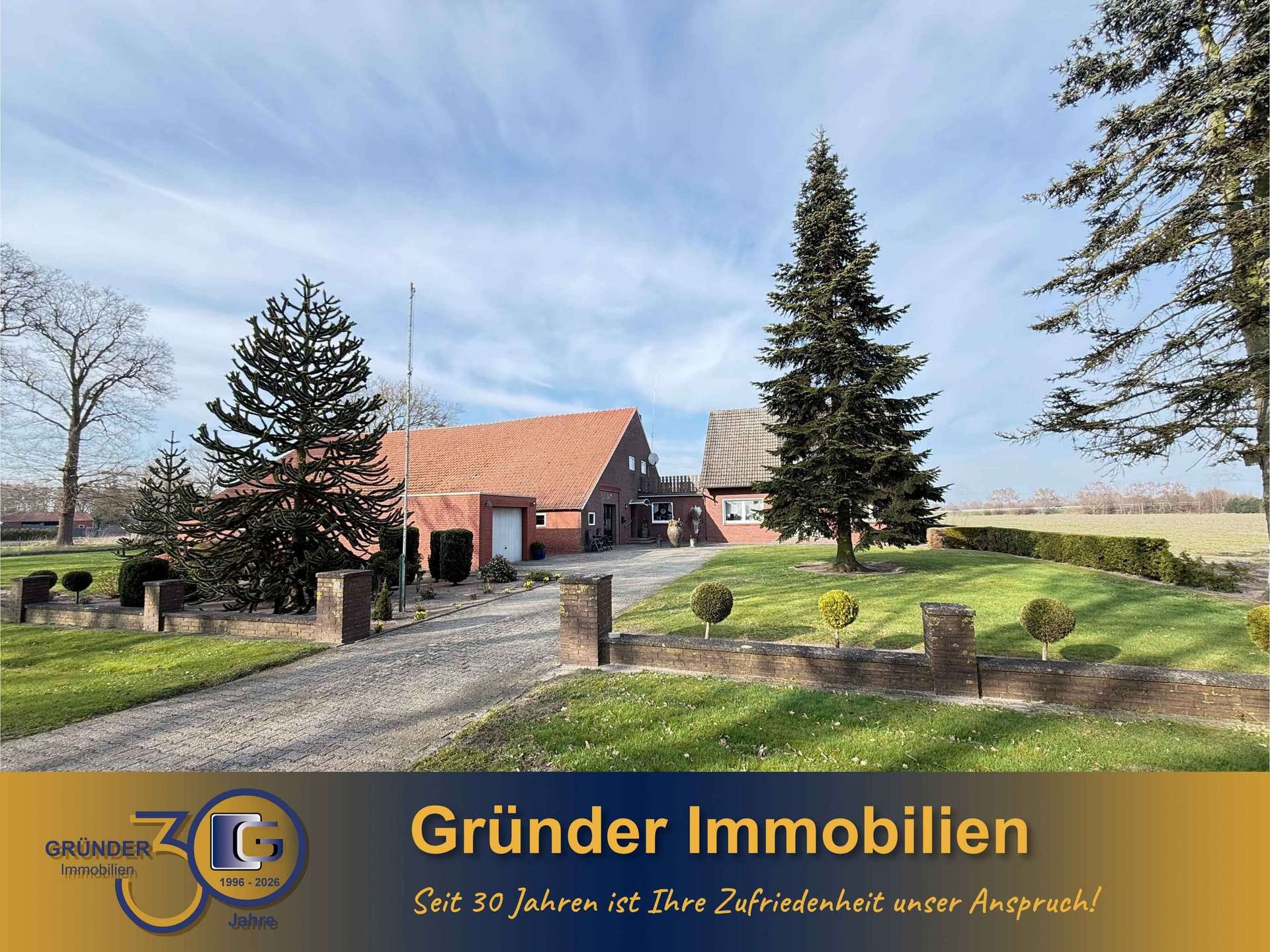 Immobilie in Rhede (Ems) - Käufer Provisionsfrei! Ländlicher Wohntraum mit viel Platz für Mensch, Tier und Hobby - Bild 0