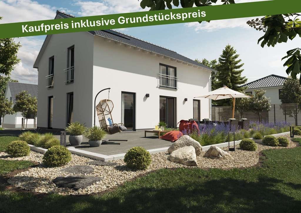 Immobilie in Querenhorst - Mit Grundstück: Zeitlose Eleganz im modernen Town & Country Landhaus in Querenhorst - Bild 0