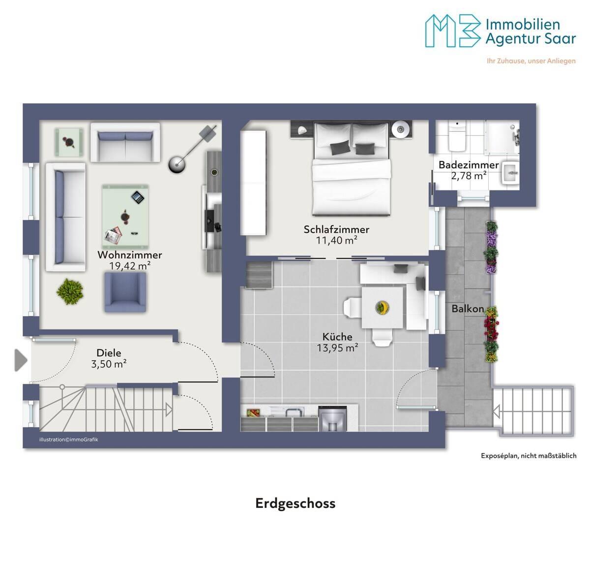 Immobilie in Saarlouis - Zentrales Zweifamilienhaus in Saarlouis-Fraulautern - Bild 3