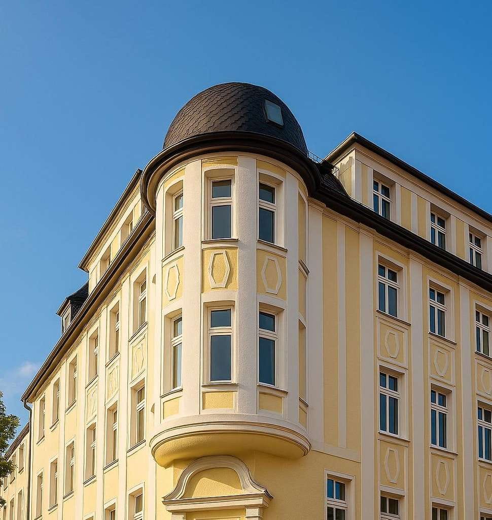 Immobilie in Oelsnitz/Vogtland - Stilvoll Wohnen unterm Dach – denkmalgeschützte 3-Zimmer-Wohnung in Oelsnitz - Bild 0