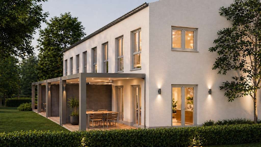 Immobilie in Wehringen - Neubau von 4 modernen Reihenhäusern für Familien im kfw-40 Standard - Bild 1