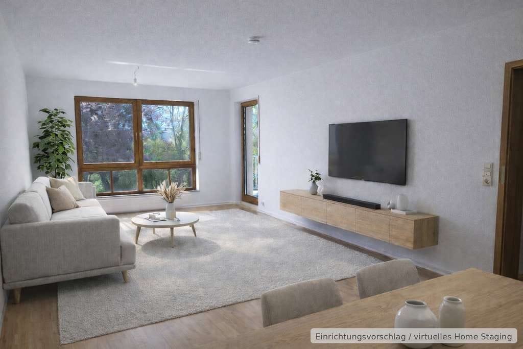 Immobilie in Pleidelsheim - Provisionsfrei: Sofort bezugsfrei! Helle 3,5-Zi-ETW (78 m²) mit Balkon + TG-Einzelstellplatz (1. OG) - Bild 1