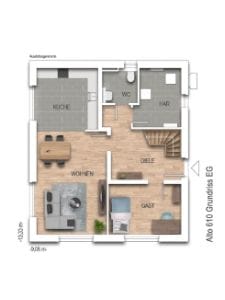 Immobilie in Prüm - Bauvorhaben, Neubau als Fertighaus inklusive Bodenplatte (Alto 520) - Bild 1