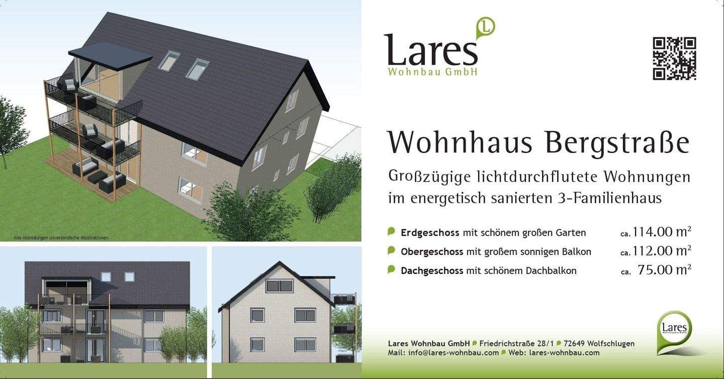 Immobilie in Wolfschlugen - Großzügige Erdgeschoss Wohnung mit Garten  - Bild 0