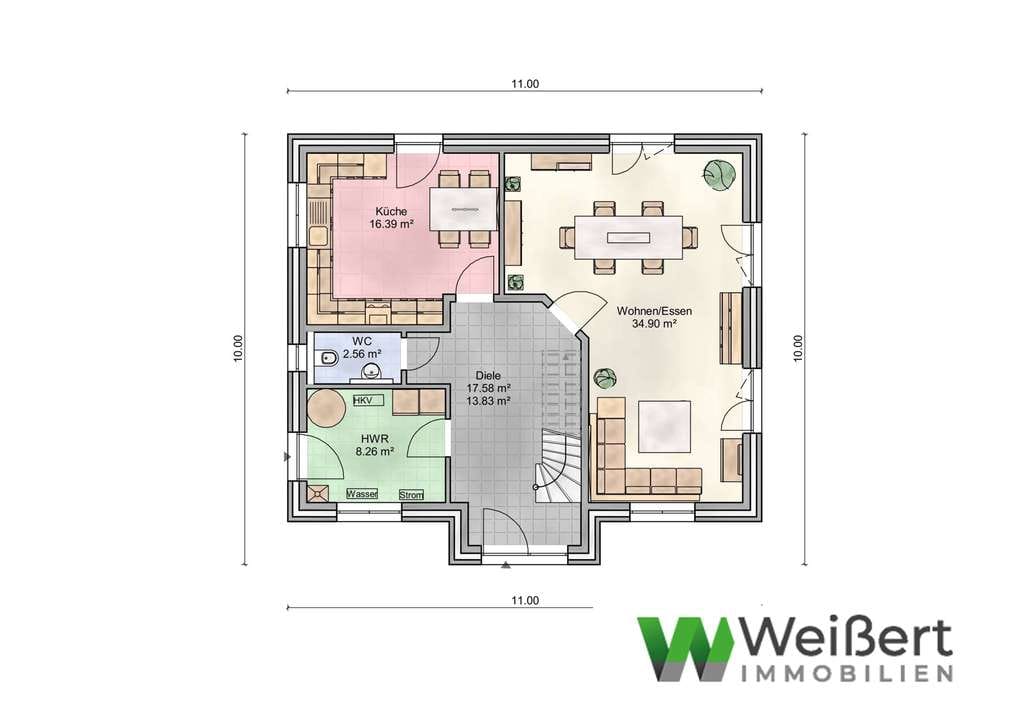Immobilie in Hartenholm - Nordisches Flair - Ihr Kapitänshaus in Hartenholm  Niedrigenergiehaus EH40 mit Wärmepumpe & PV-Anlage -  Neubauplanung - Bild 3