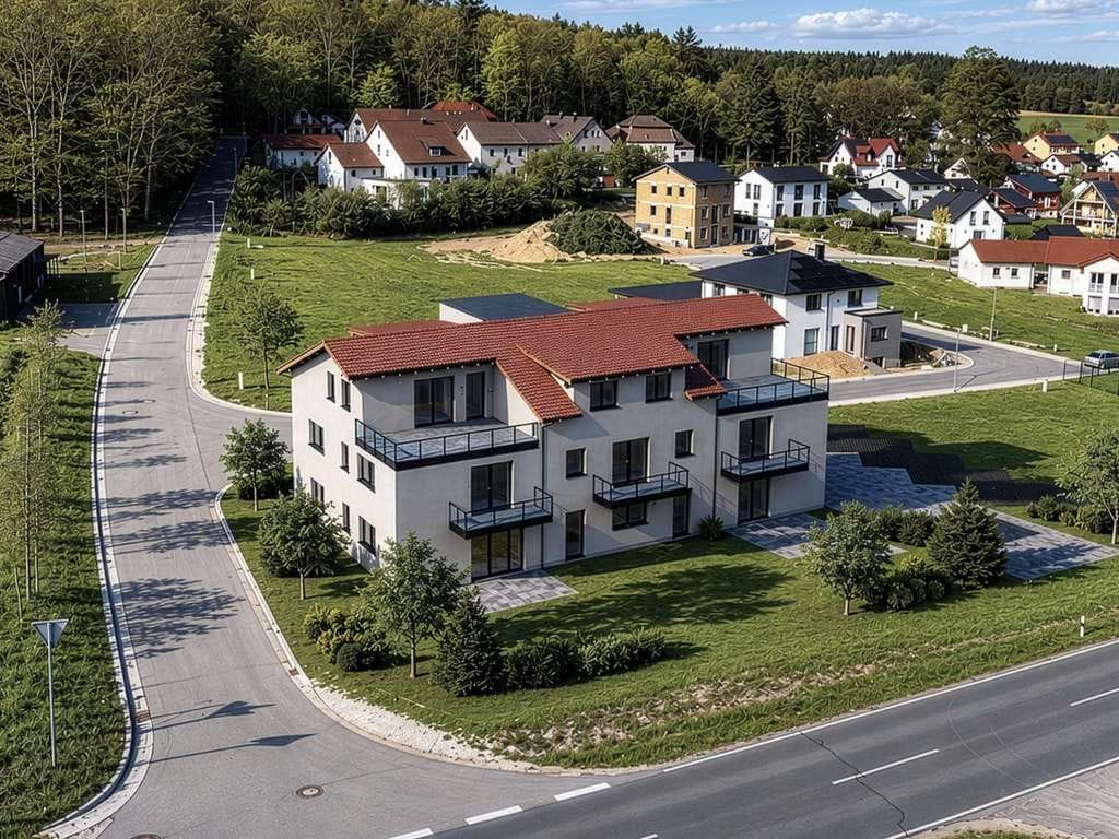 Immobilie in Speinshart - KfW40 QNG+! Terrassenwohnung mit Klosterblick in werthaltender Massivbauweise - Bild 2