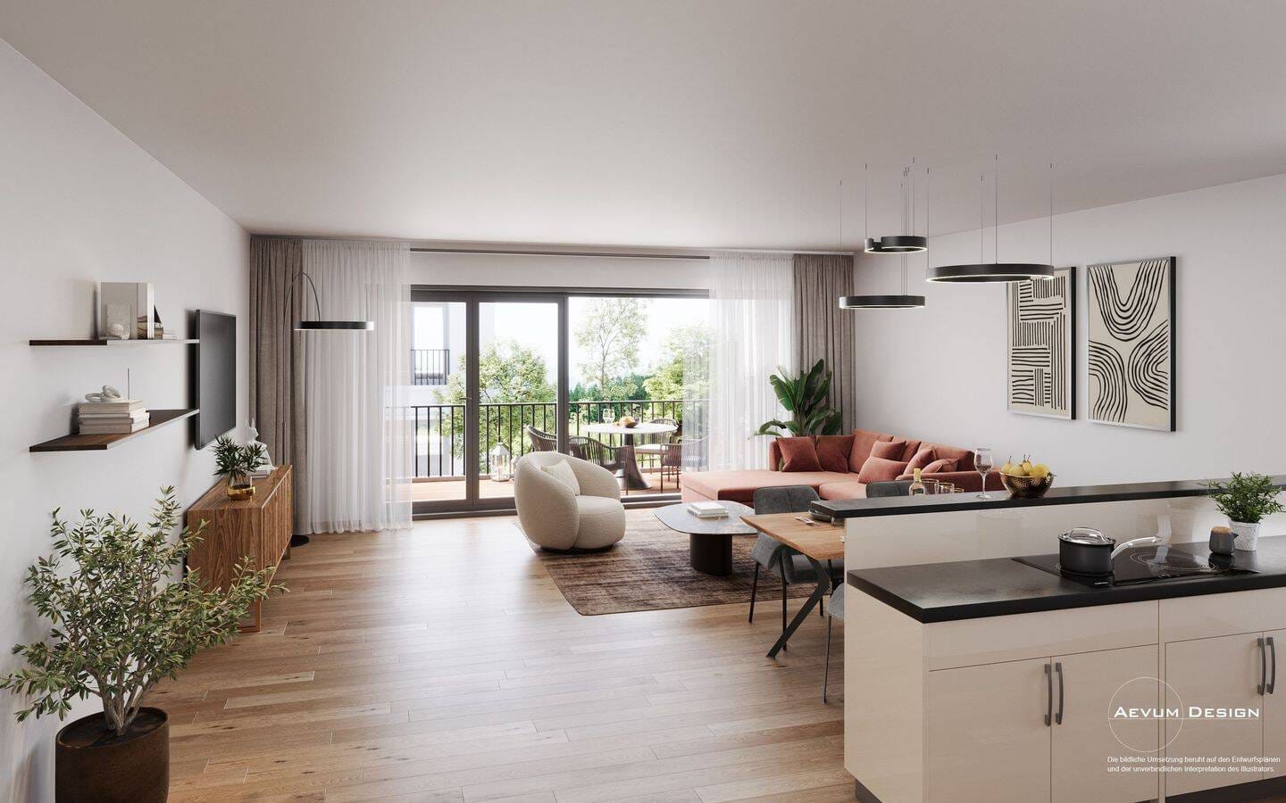 Immobilie in Tüßling - KfW 40 QNG-Standard | Neubau | 4-Zimmer-Wohnung (Typ B) | 5% degressiv + 5% lineare Abschreibung* - Bild 2