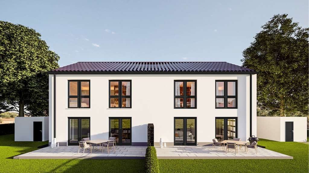 Immobilie in Hiltenfingen - neue Doppelhaushälfte (Haus C) KFW 55 in der Ortsmitte - Bild 0