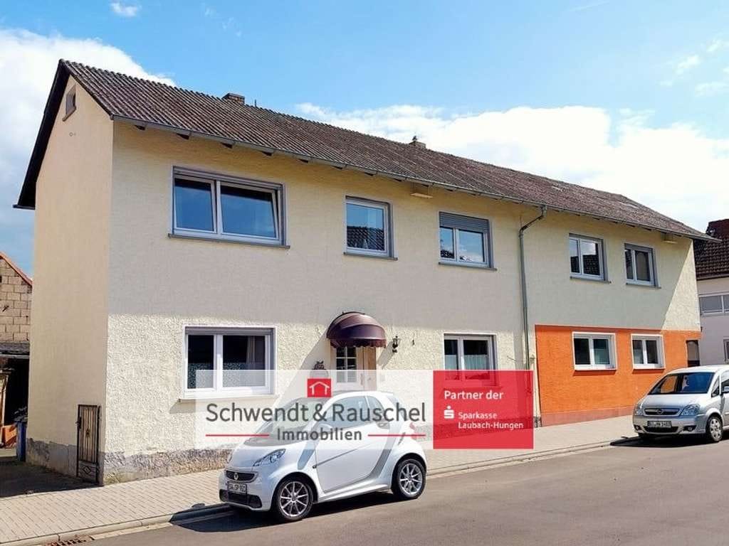 Immobilie in Hungen - Großes Einfamilienhaus mit Gewerberaum in Hungen-Villingen - Bild 0