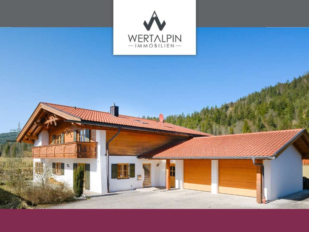 Immobilie in Wallgau - Zuhause mit Weitblick - Freistehendes Einfamilienhaus in  naturnaher Lage - Bild 0