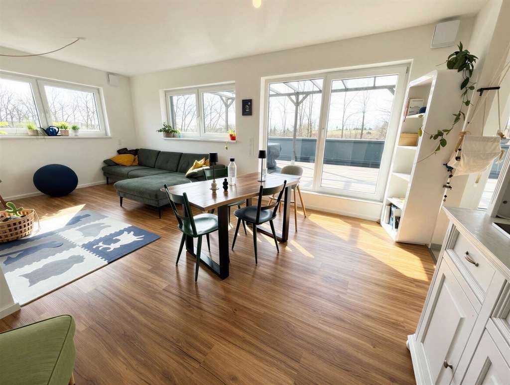 Immobilie in Windorf - Grüne Oase mit großzügiger Terrasse - Moderne 3-Zimmer-Wohnung zum Wohlfühlen in Windorf - Bild 4