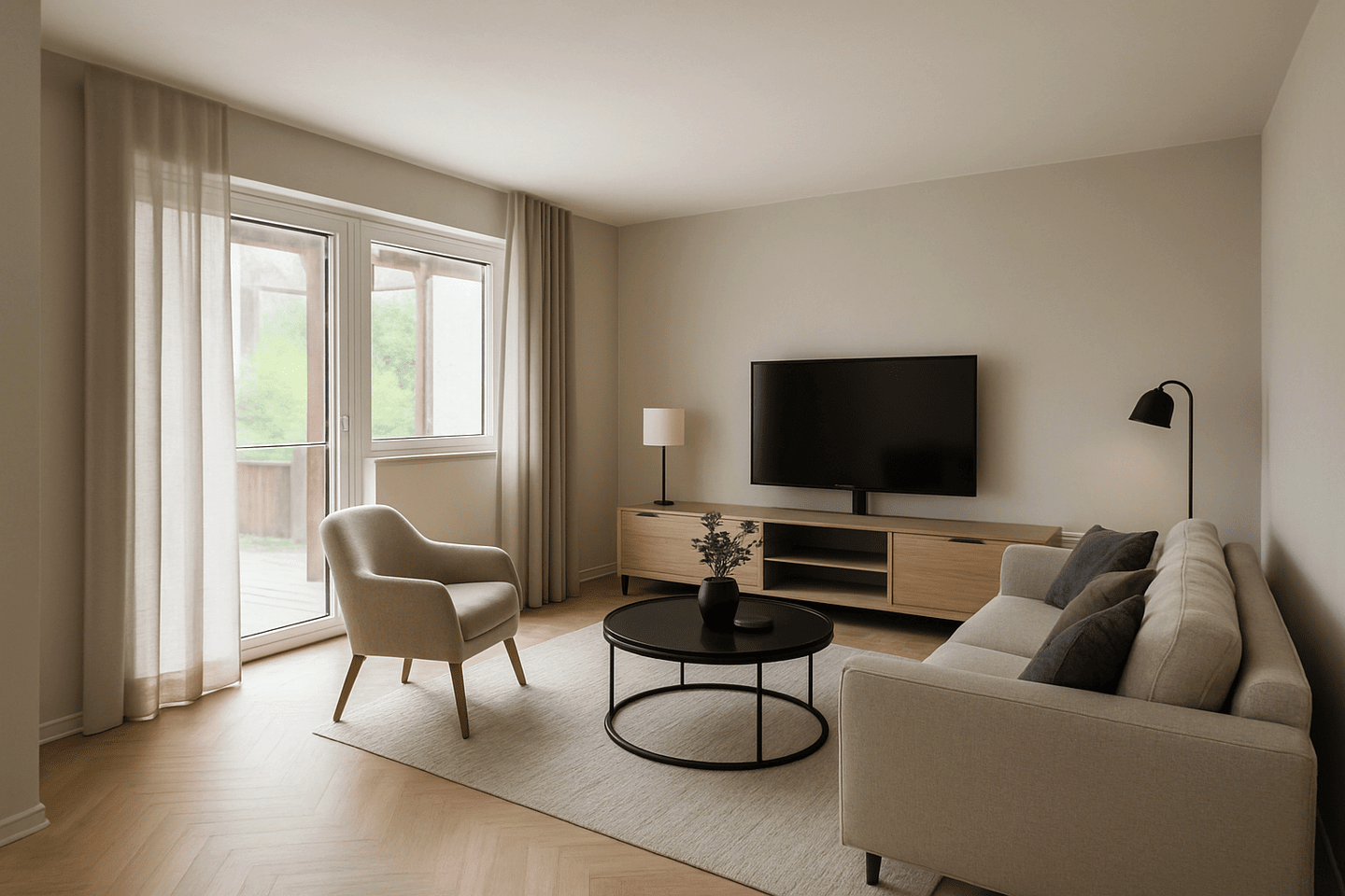 Immobilie in Ochsenfurt - Modern wohnen mit Terrasse und Garten: hochwertig sanierte Erdgeschosswohnung mit großer Wohnküche - Bild 3